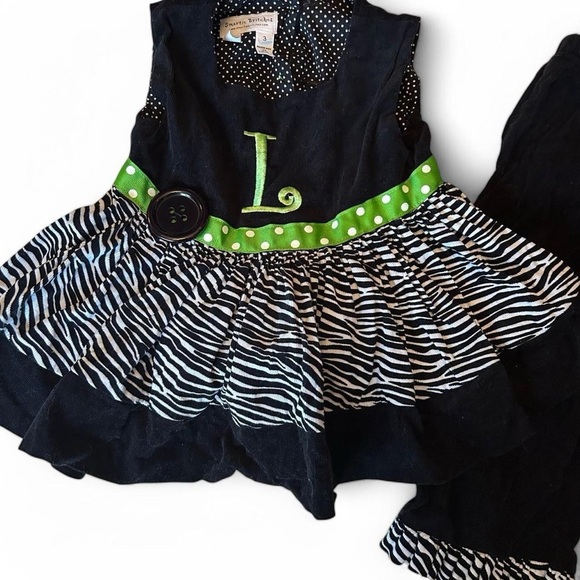 Smartie Britches- Versatile Boutique Two-Piece Outfit - Size 3T - Picture 3 of 9